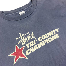 Load image into Gallery viewer, Vintage Stussy Tri County Champions Tee (Mid 90s)
