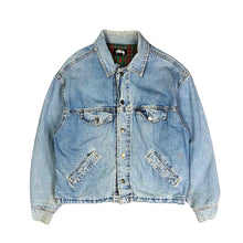 Load image into Gallery viewer, Vintage Stussy Denim Jacket (Early 90s)
