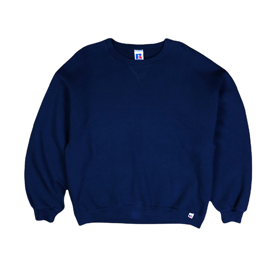 Vintage Russell Navy Blue Sweatshirt (90s)