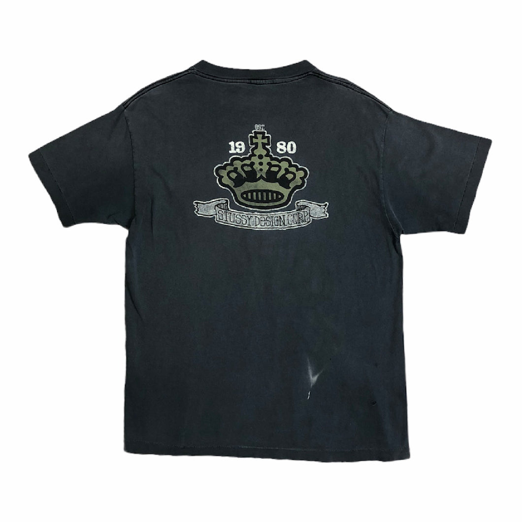Vintage Stussy Design Corp Crown Logo Tee (Early 90s)